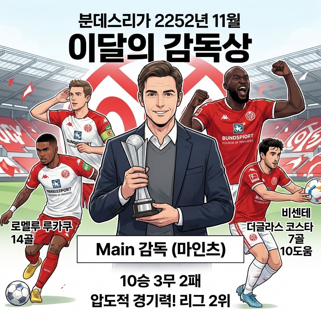 분데스리가 리그 2252-11월 이달의 감독에 main 감독